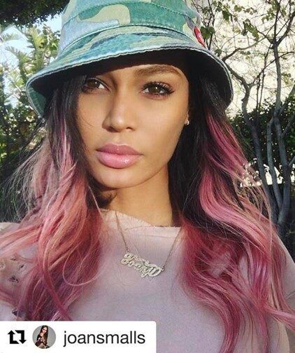 joan Smalls hair color amoy couture salon upper east side